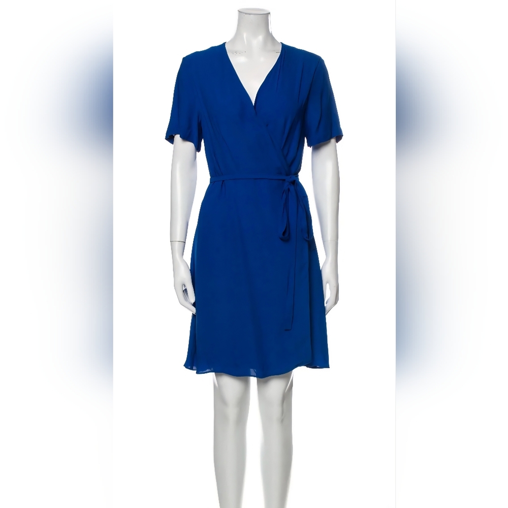 Diane Von Furstenberg Blue Wrap Dress
